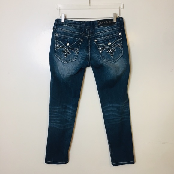 Rock Revival Sora Skinny Distressed Jeans. 28 - Picture 1 of 6